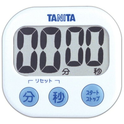タニタ でか見えタイマー ホワイト TD-384-WH(1台)
